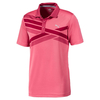 PUMA Golf Alterknit Textured Polo Shirt,  Male,  Small,  Rapture rose