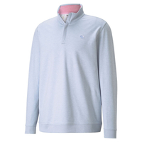 PUMA Golf AP Clubhouse ¼ Zip Midlayer,  Male,  Xl,  Halogen blue heather