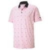 PUMA Golf CLOUDSPUN Gamma Polo Shirt,  Male,  Xl,  Pink lady/black