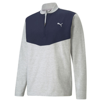 PUMA Golf CLOUDSPUN STLTH 1/4 Zip Midlayer,  Male,  Large,  High rise heather