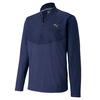 PUMA Golf Cloudspun Stlth 1/4 Zip Midlayer,  Male,  Peacoat Heather,  Large