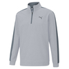 PUMA Golf CLOUDSPUN T7 1/4 Zip Midlayer,  Male,  Xxl,  High rise heather/quiet shade
