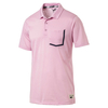 PUMA Golf Faraday Polo Shirt,  Male,  Large,  Pale pink
