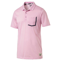 PUMA Golf Faraday Polo Shirt,  Male,  Large,  Pale pink
