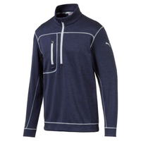 PUMA Golf Go Low 1/4 Zip Windtop,  Male,  Small,  Pea