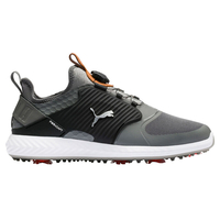 PUMA Golf IGNITE PWRADAPT Cage Disc Shoes,  Male,  Quiet Shade/Silver/Black,  9.5,  Regular