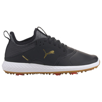 PUMA Golf IGNITE PWRADAPT Caged Crafted Shoes,  Male,  11,  Black/black/puma team gold,  Regular