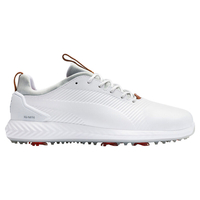 PUMA Golf IGNITE PWRADAPT Leather 2.0 Shoes,  Male,  White,  9,  Regular