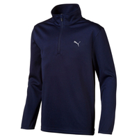 PUMA Golf Junior 1/4 Zip Windshirt,  Unisex,  7-8 years,  Pea