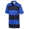 PUMA Golf Junior Rugby Polo Shirt,  Unisex,  11-12 years,  Peacoat/dazzling blue