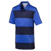 PUMA Golf Junior Rugby Polo Shirt,  Unisex,  7-8 years,  Peacoat/dazzling blue