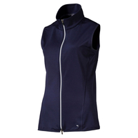 PUMA Golf Ladies Full-Zip Knit Vest,  Female,  Small,  Pea