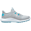 PUMA Golf Ladies IGNITE Fasten8 Shoes,  Female,  4,  High rise/silver/scuba blue,  Regular