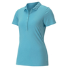 PUMA Golf Ladies Rotation Polo Shirt,  Female,  Milky Blue,  Medium