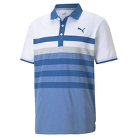 PUMA Golf MATTR One Way Polo Shirt,  Male,  Medium,  Star sapphire/highrise