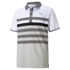 PUMA Golf MATTR One Way Polo Shirt,  Male,  Xxl,  Quiet shade/black