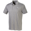 PUMA Golf Performance Heather Polo Shirt,  Male,  Small,  Quiet shade heather