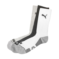 PUMA Golf Pounce Crew Cut 3 Pack Socks,  Male,  6-11,  Multi
