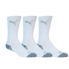 PUMA Golf Pounce Crew Cut 3 Pack Socks,  Male,  6-11,  White