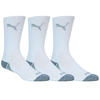 PUMA Golf Pounce Crew Socks 3 Pack,  Male,  8-11,  White