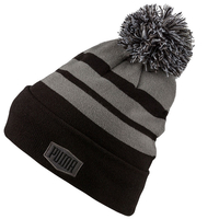 PUMA Golf PWRWARM Pom Beanie,  Male,  One size,  Grey/ black