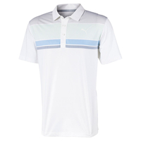 PUMA Golf Road Map Polo Shirt 2020,  Male,  Small,  Mist green/ibiza blue