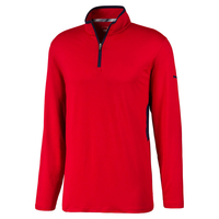 PUMA Golf Rotation 1/4 Zip Midlayer,  Male,  Barbados Cherry,  Medium