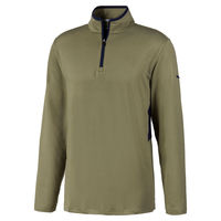 PUMA Golf Rotation 1/4 Zip Midlayer,  Male,  Deep Lichen Green,  XL