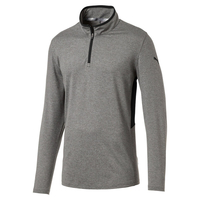 PUMA Golf Rotation 1/4 Zip Midlayer,  Male,  Medium Grey Heather,  Large