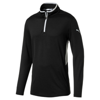 PUMA Golf Rotation 1/4 Zip Midlayer,  Male,  Xl,  Black
