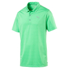PUMA Golf Rotation Striped Polo Shirt,  Male,  Medium,  Irish green