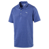 PUMA Golf Rotation Striped Polo Shirt,  Male,  Medium,  Surf the web
