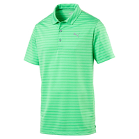 PUMA Golf Rotation Striped Polo Shirt,  Male,  Xl,  Irish green