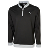 PUMA Golf Rotational Stealth 1/4 Zip Midlayer,  Male,  Black,  Large