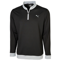 PUMA Golf Rotational Stealth 1/4 Zip Midlayer,  Male,  Black,  Large