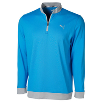 PUMA Golf Rotational Stealth 1/4 Zip Midlayer,  Male,  Ibiza Blue,  XXL