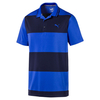 PUMA Golf Rugby Polo Shirt,  Male,  Medium,  Peacoat/dazzling blue