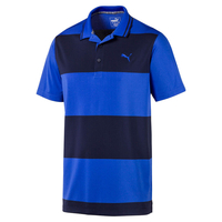 PUMA Golf Rugby Polo Shirt,  Male,  Xxl,  Peacoat/dazzling blue