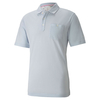 PUMA Golf Signature Pocket Polo Shirt,  Male,  Large,  Halogen blue