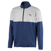 PUMA Golf Warm Up Midlayer,  Male,  Peacoat/White,  Large