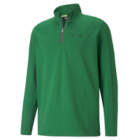 PUMA Golf x First Mile Flash 1/4 Zip Midlayer,  Male,  Large,  Amazon green heather