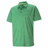 PUMA Golf x First Mile Flash Polo Shirt,  Male,  Large,  Amazon green heather