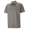 PUMA Golf x First Mile Flash Polo Shirt,  Male,  Medium,  Quiet shade heather