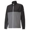 PUMA Golf x First Mile Wind Jacket,  Male,  Small,  Black/quiet shade