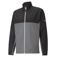 PUMA Golf x First Mile Wind Jacket,  Male,  Xxl,  Black/quiet shade
