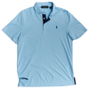 Ralph Lauren Knit Polo Shirt,  Male,  Powder Blue,  Large
