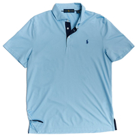 Ralph Lauren Knit Polo Shirt,  Male,  Powder Blue,  Large
