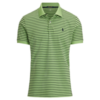 Ralph Lauren Pique Polo Shirt,  Male,  Riviera Green/French Nvy/White,  XXL