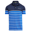 Ralph Lauren RLX Tech Pique Polo Shirt,  Male,  Cruise Royal/Pure White,  Small