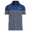Ralph Lauren RLX Tech Pique Polo Shirt,  Male,  Navy/White/Green,  XXL
